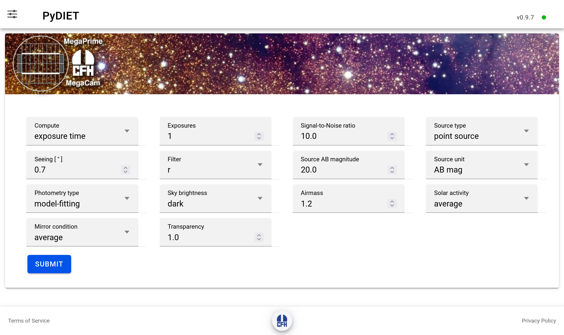 |PyDIET| web interface