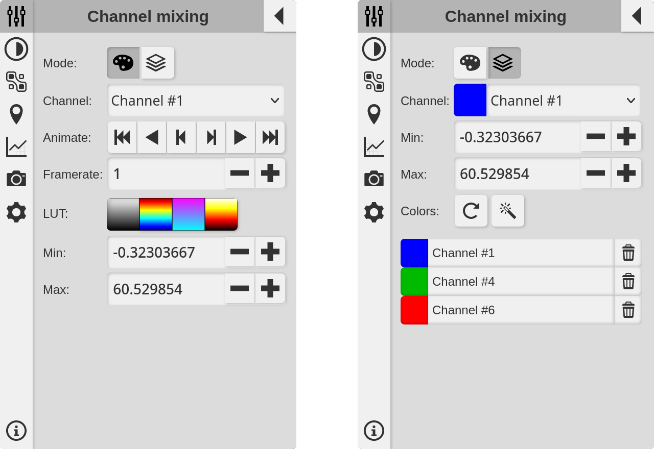 Advanced Menu Channel Mixing